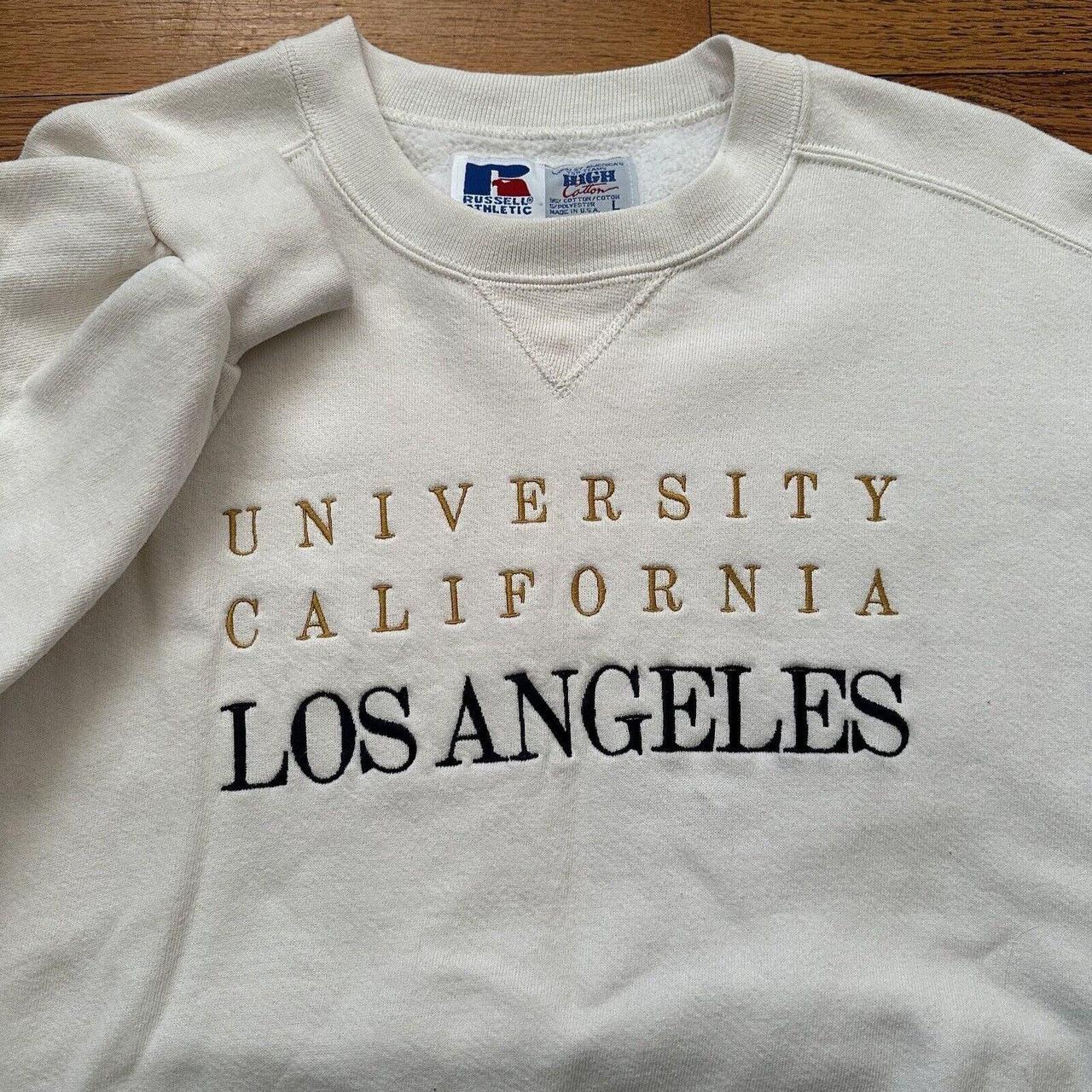 Vintage Russell Athletic Made outlet In USA UCLA Sweatshirt Pullover Size XL White