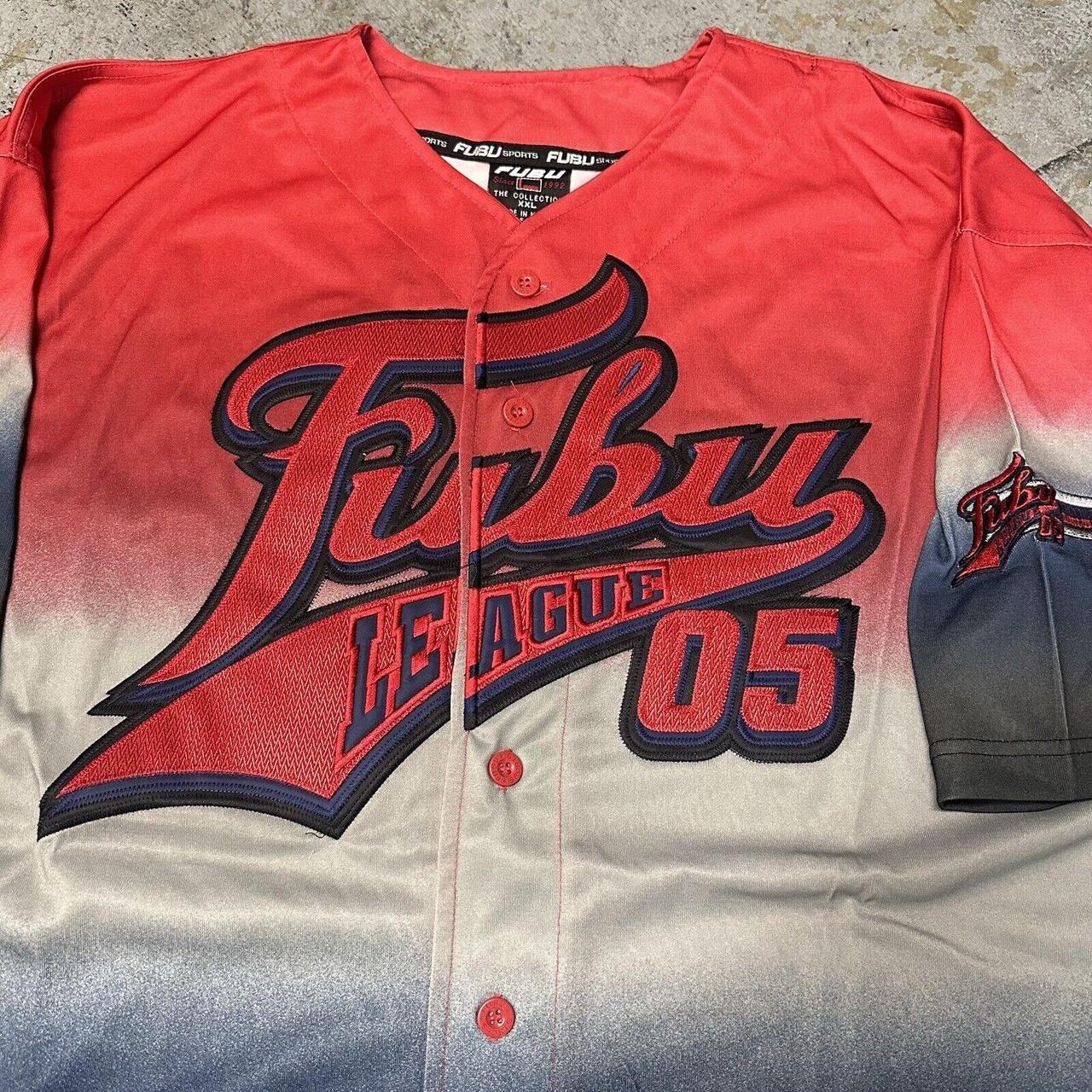NWT Vintage Y2K Fubu Sports Baseball Jersey XXL Men | Depop