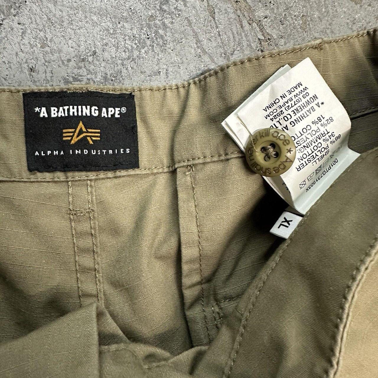 Bape x Alpha Industries Tan Sweat pants. Size sold medium