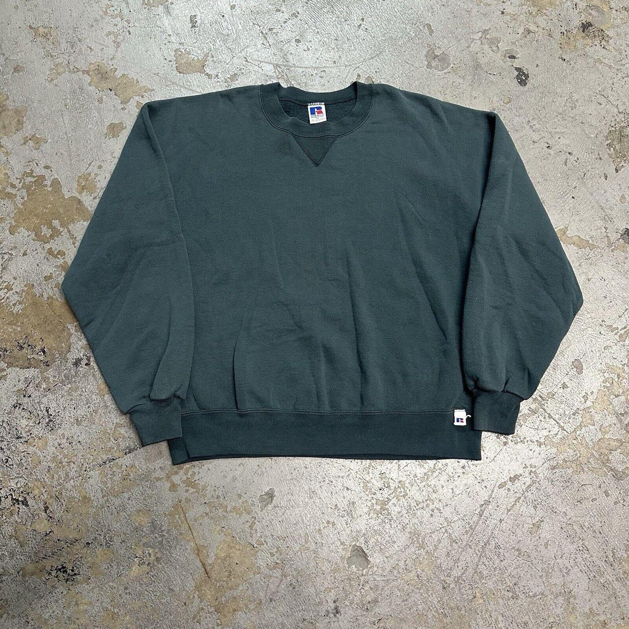 Vintage Russell Athletic popular Dark Green Crewneck Sweatshirt Men’s L