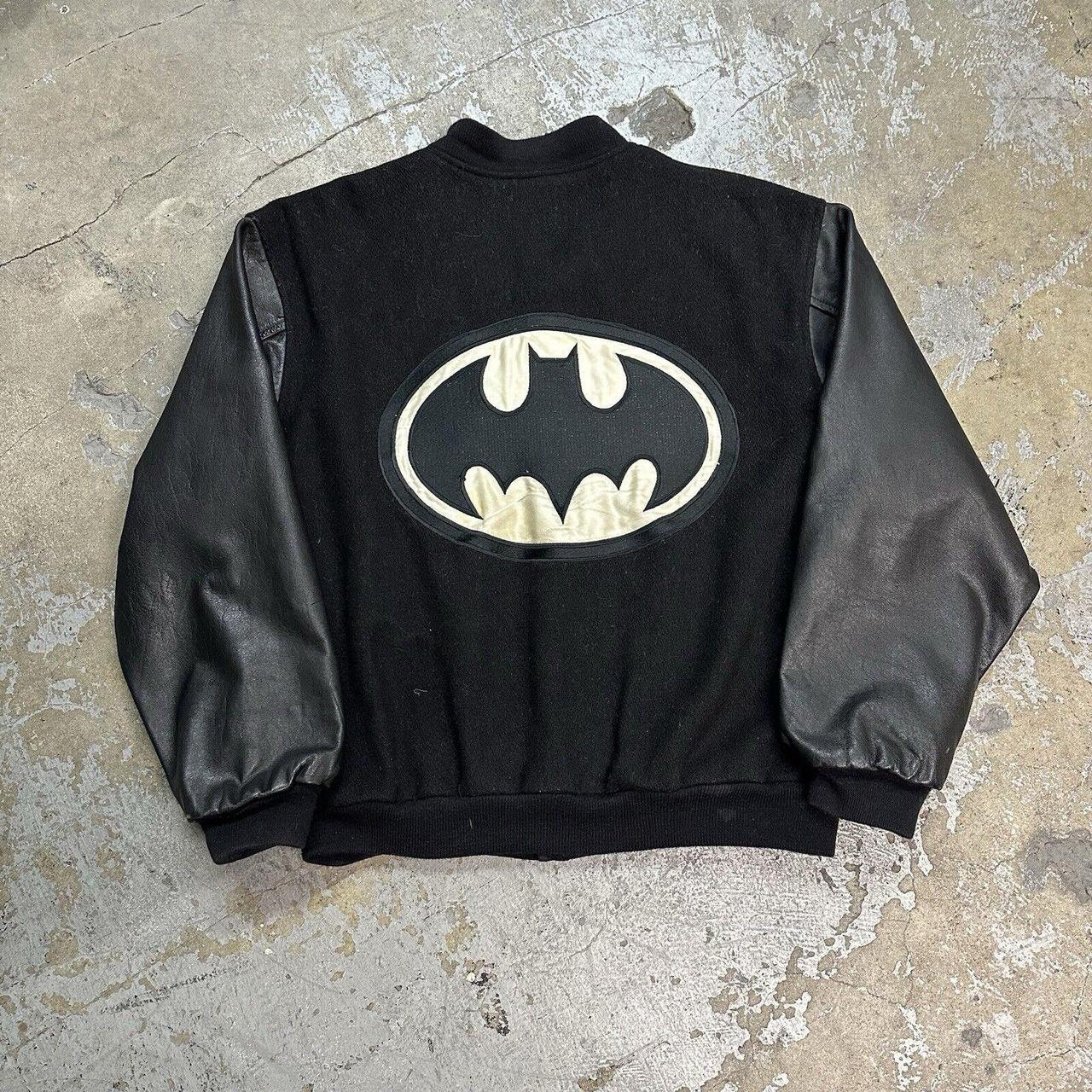 Vintage 1992 Batman Returns Movie Black Varsity | Depop Vintage 1992 Batman Returns Movie Black Varsity | Depop