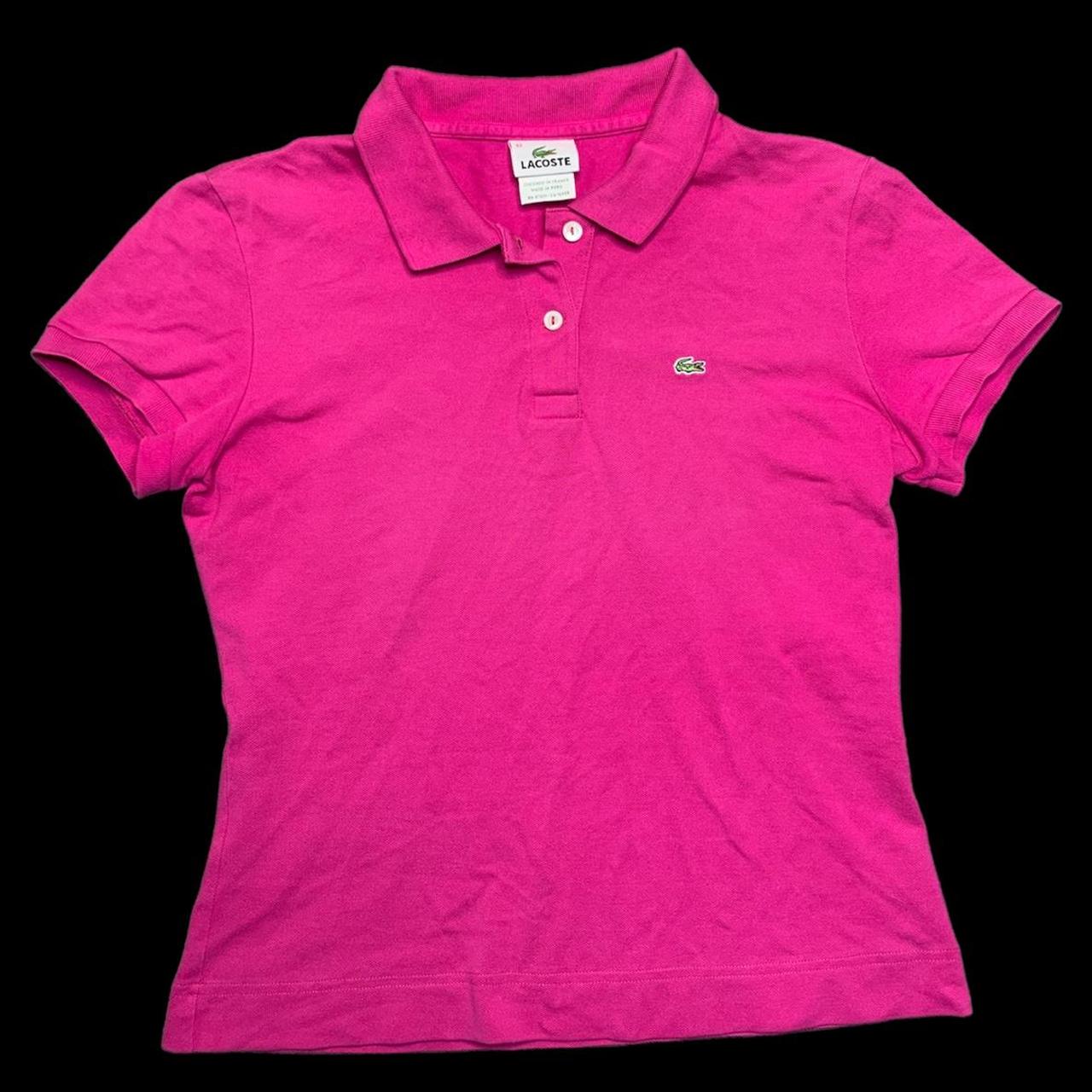 Lacoste Women's Pink Poloshirts Depop