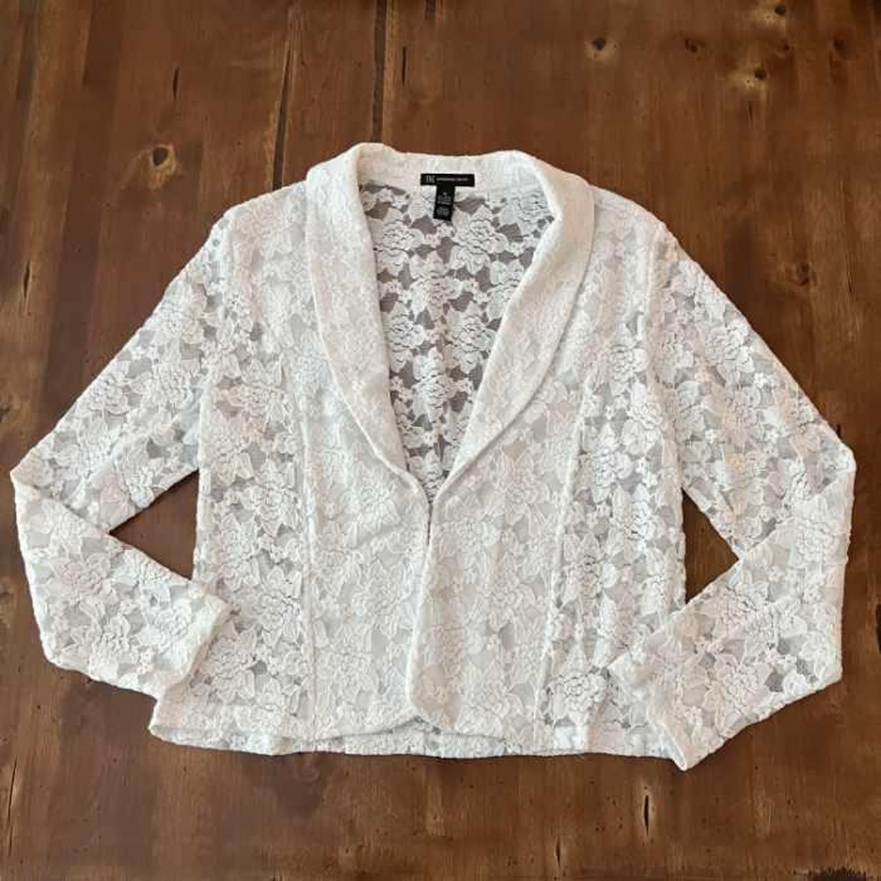 Inc white deals lace jacket