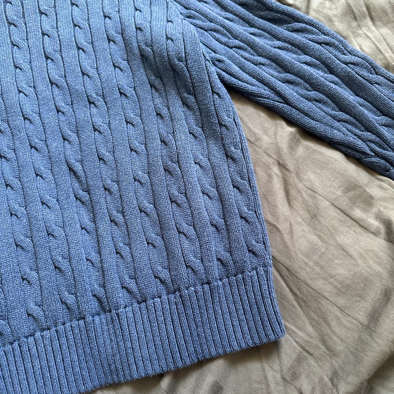 Ralph Lauren Polo cable knit jumper Size XL... - Depop