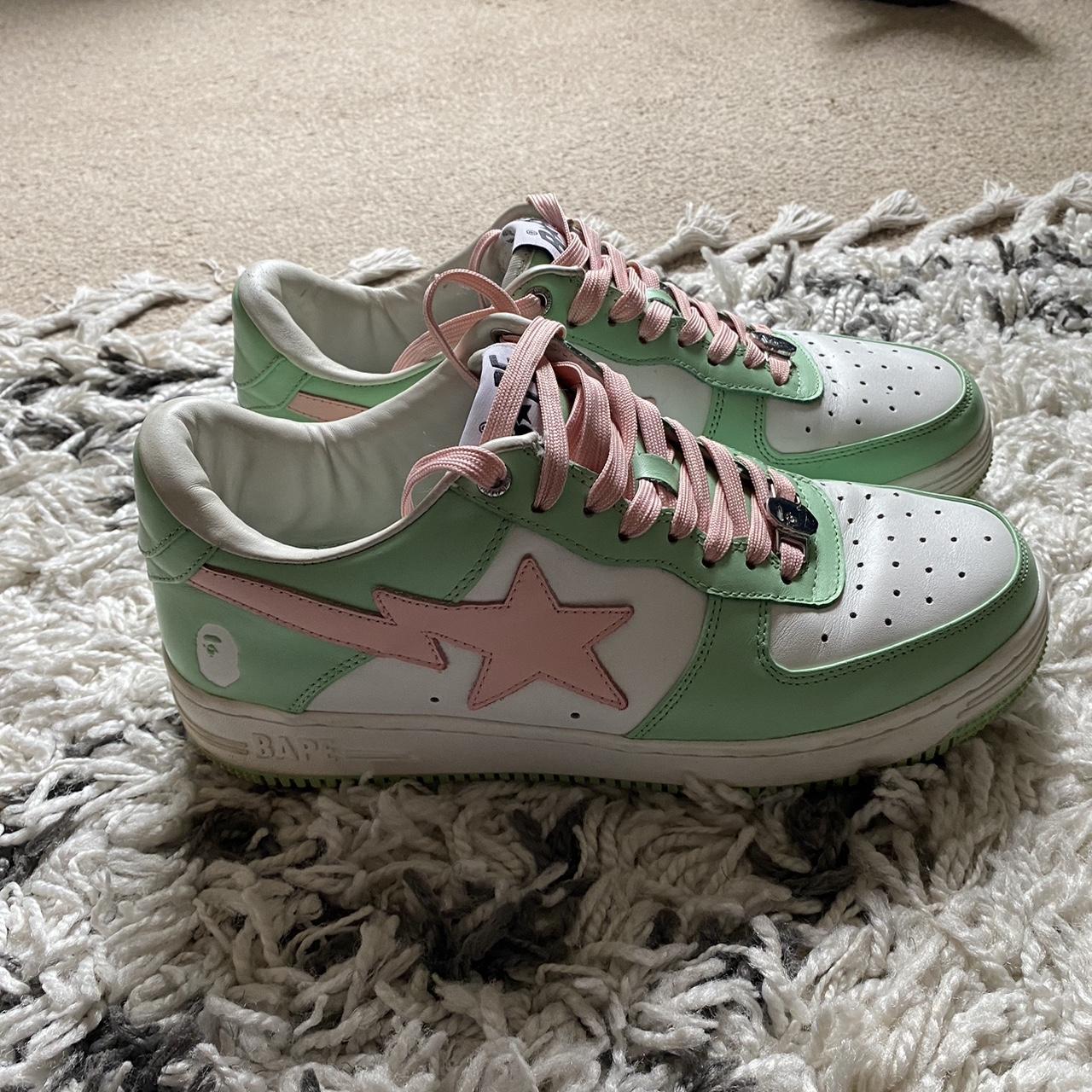 Bapesta pastel green/pink, Comes with original