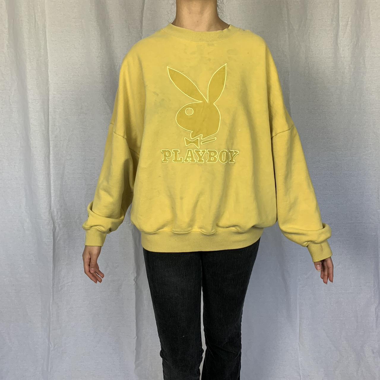 Playboy top hoodie yellow