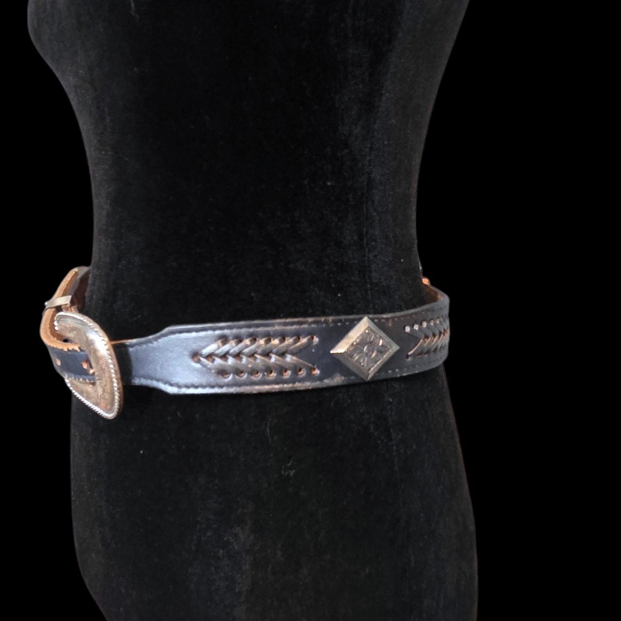 American Vintage Women's Belt - Brown/Navy – Vtg … - image 2