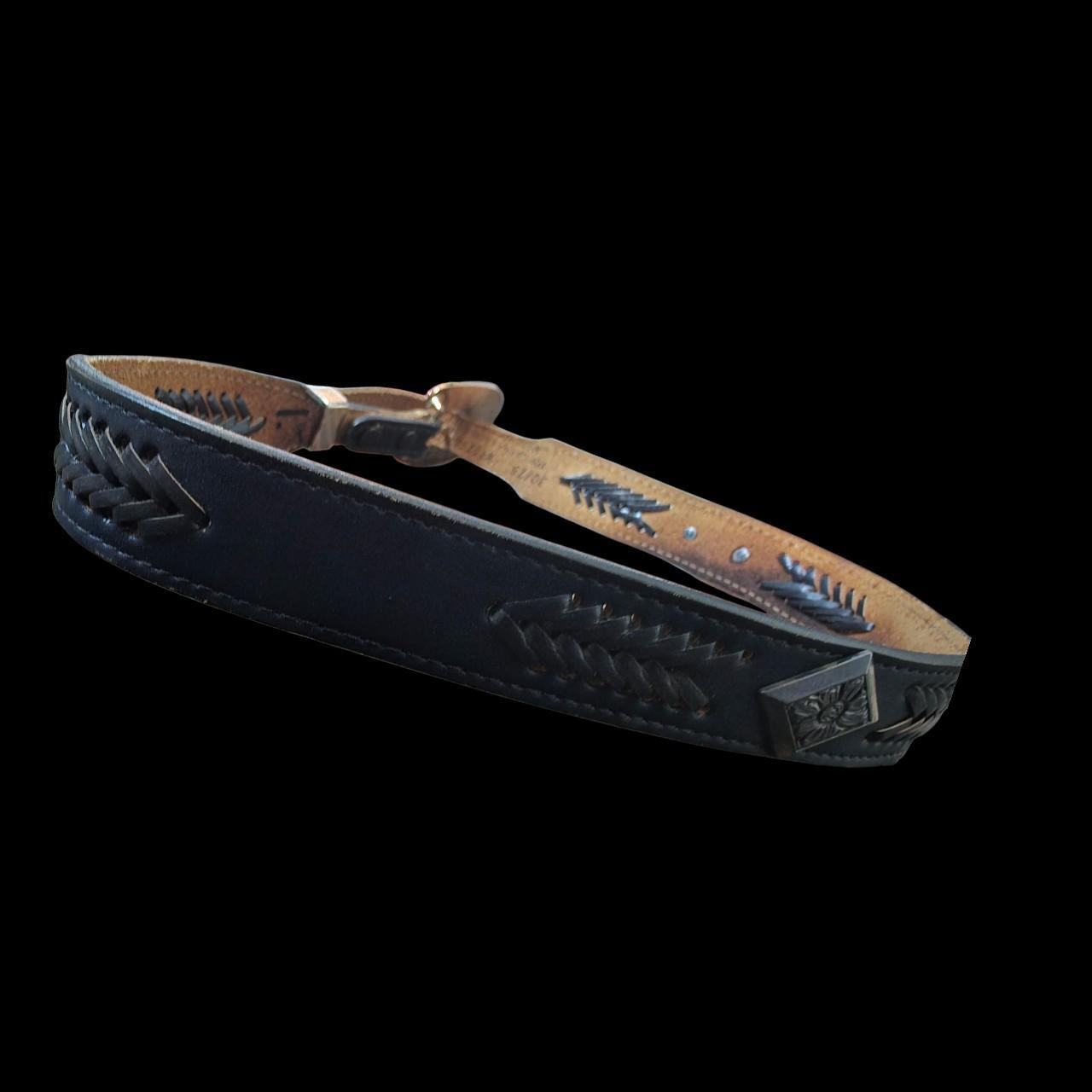 American Vintage Women's Belt - Brown/Navy – Vtg … - image 7