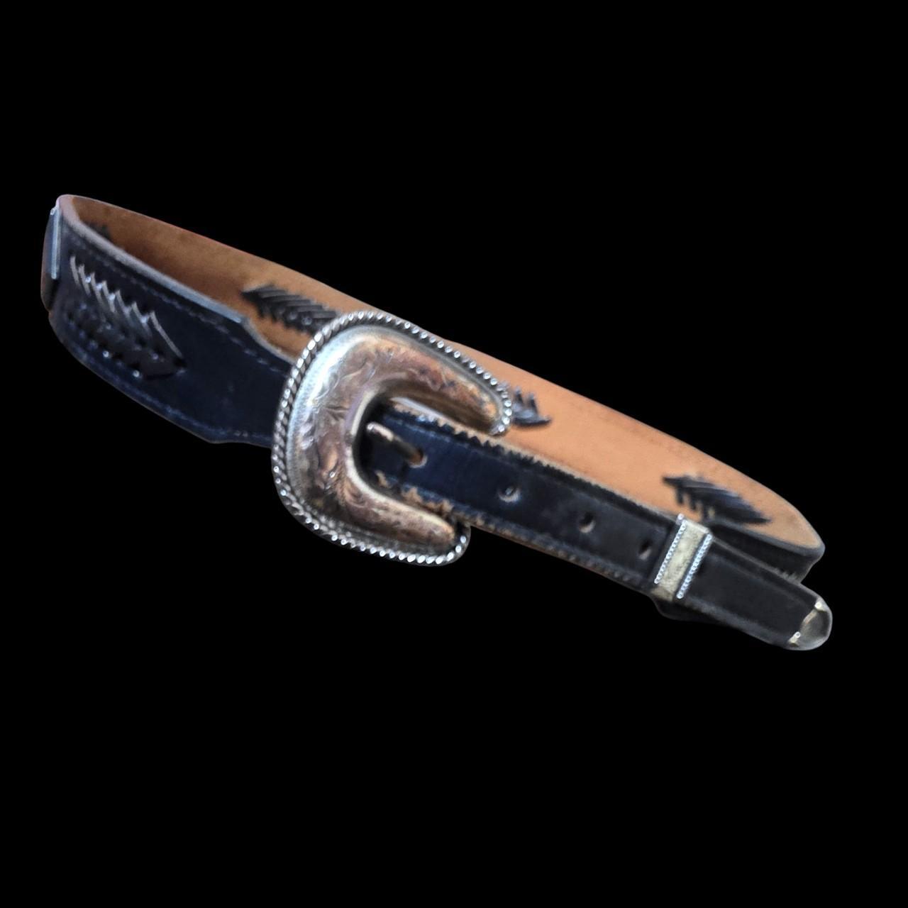 American Vintage Women's Belt - Brown/Navy – Vtg … - image 8