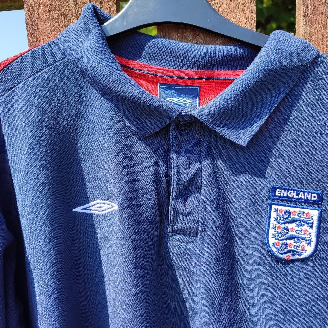 mens england football polo shirt