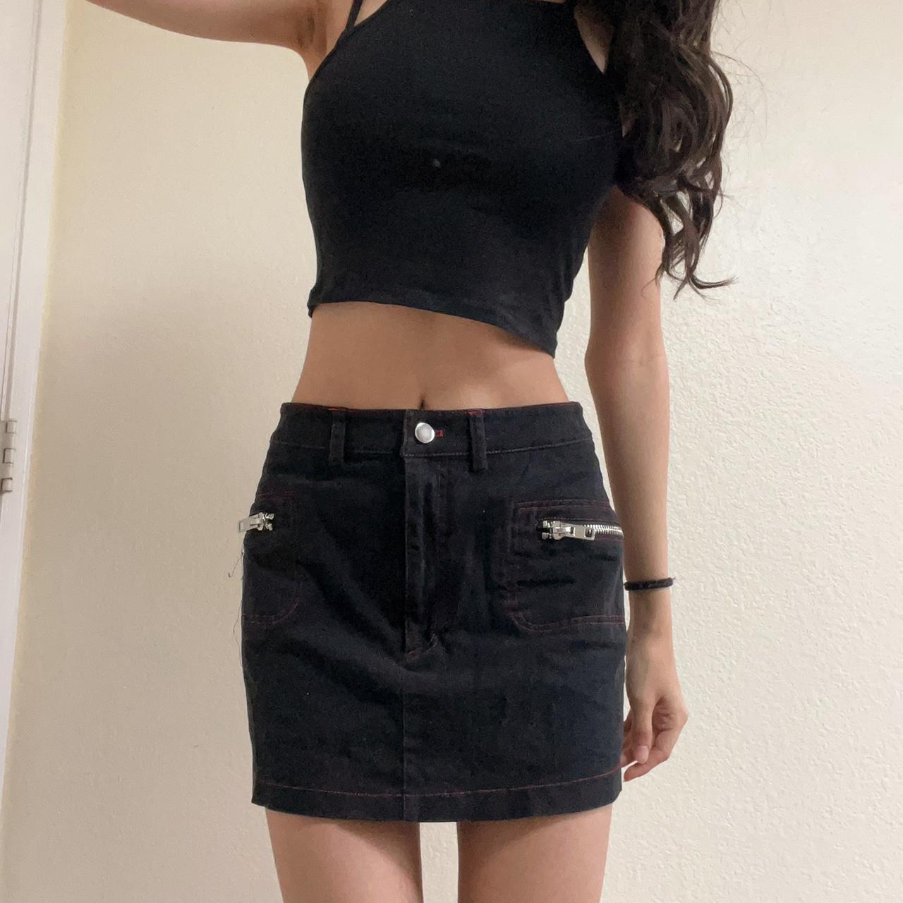 Dolls Kill Black Skirt Depop