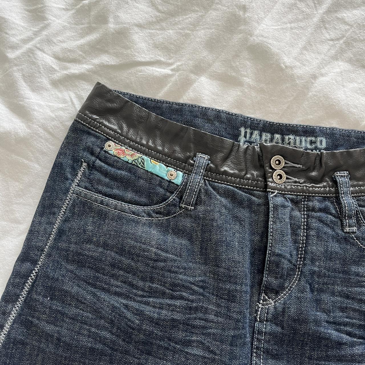 Vintage Parasuco Jeans Denim Mini Skirt Brown Depop   P0 