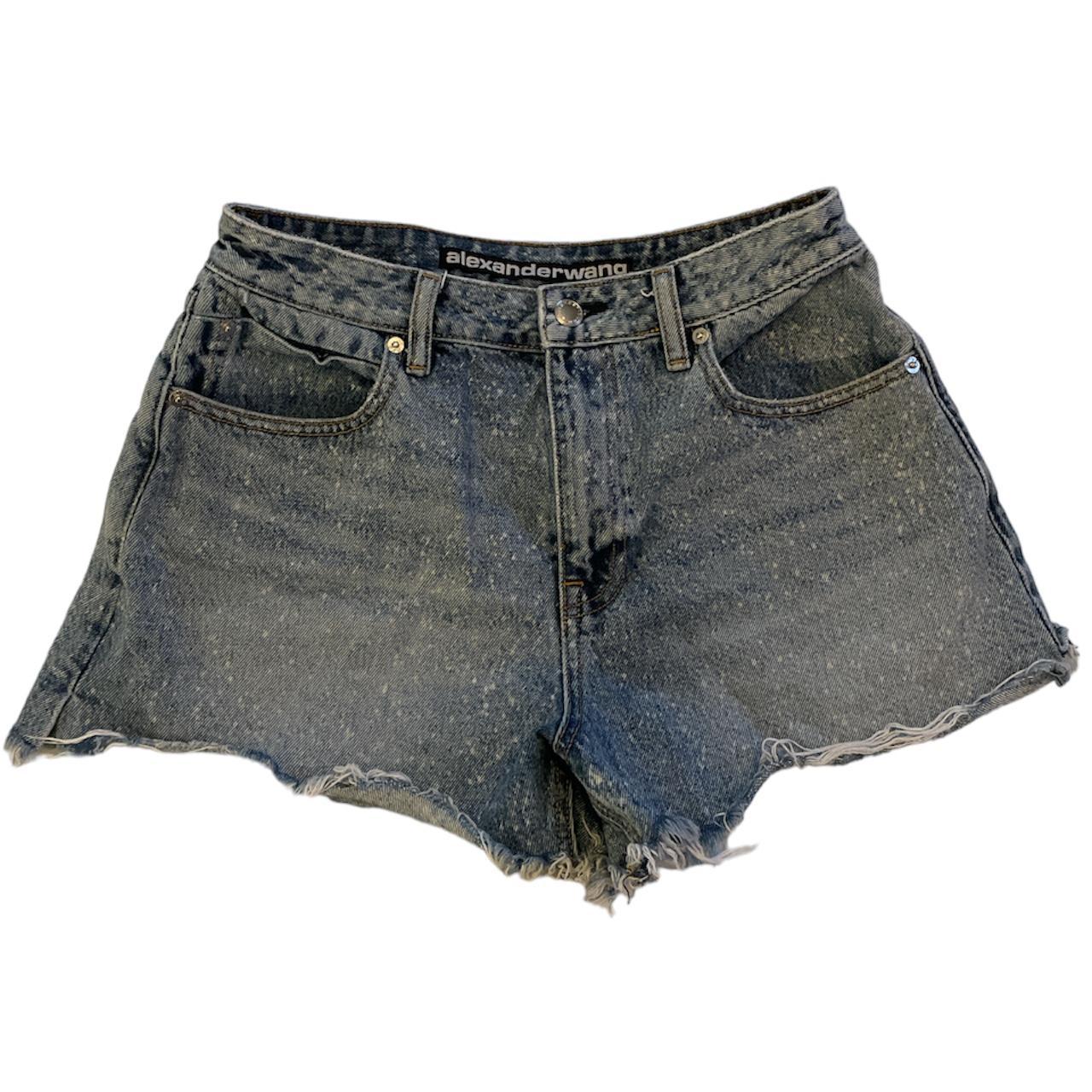 Alexander Wang Bite Denim Shorts size... - Depop