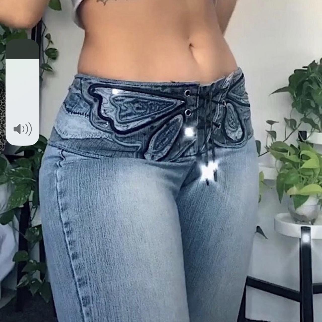 Doll House Butterfly Jeans Dead stock vintage... Depop