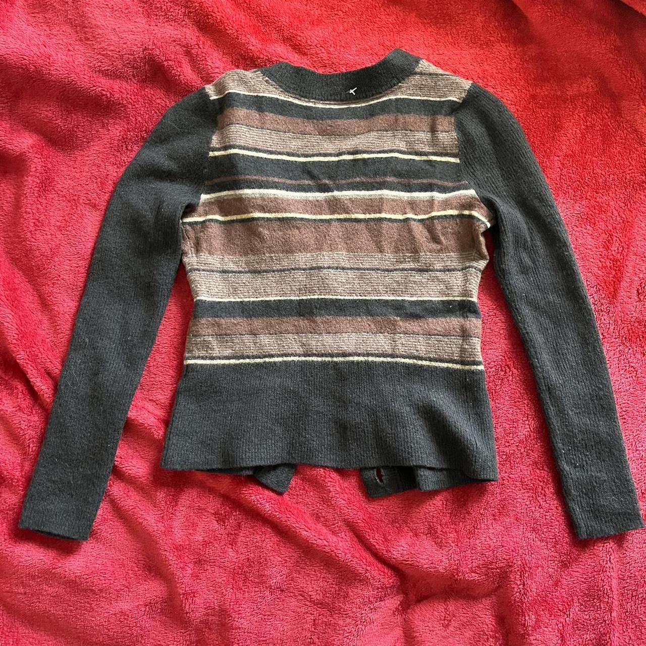 Halogen Women's Brown and Cream Cardigan (3)