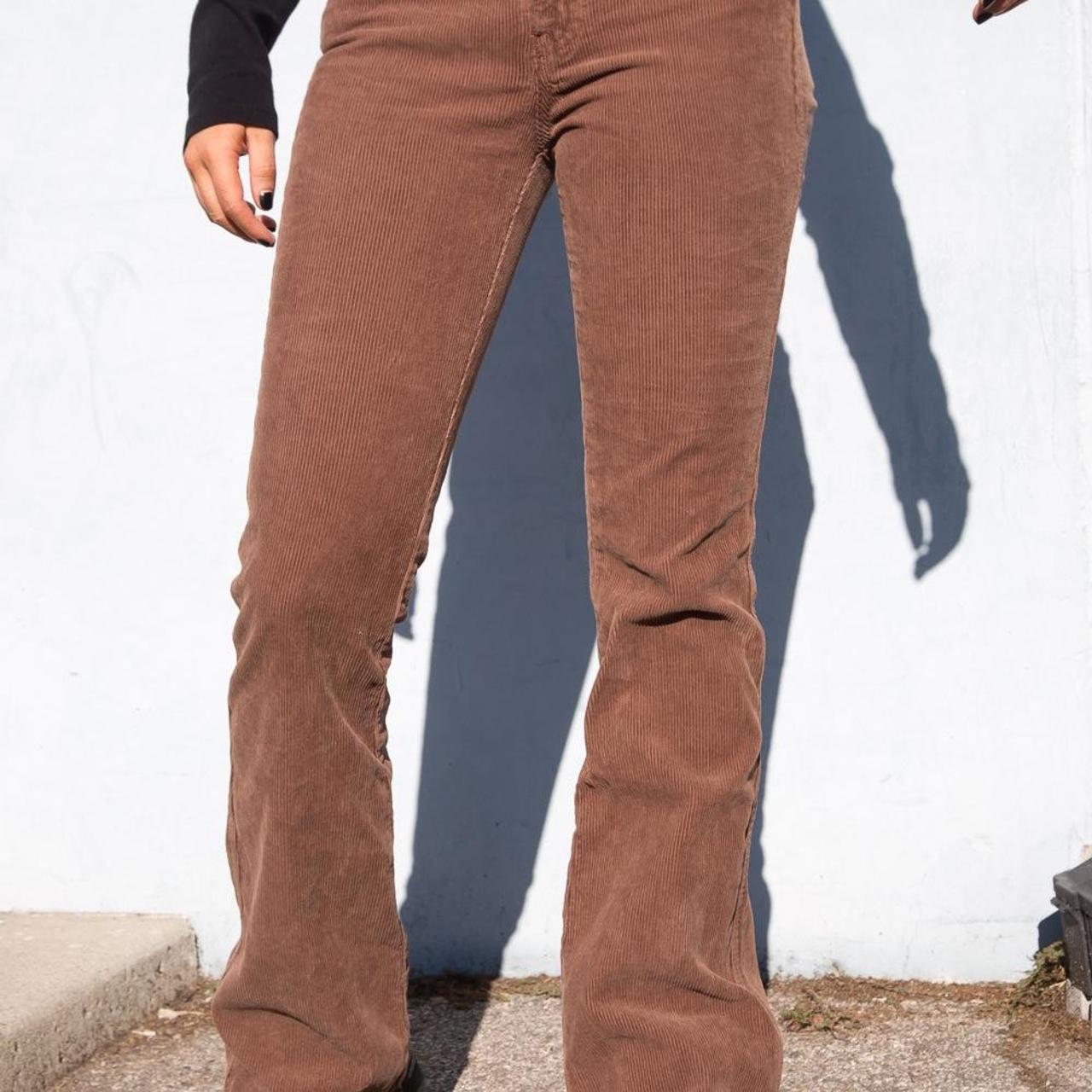 Brandy Melville Women's Brown Trousers Depop