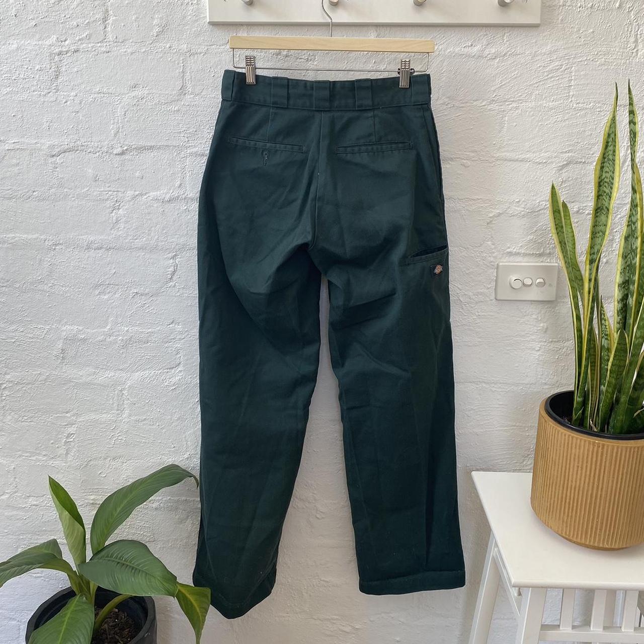 dickies loose fit green trousers 28x32 #dickies - Depop