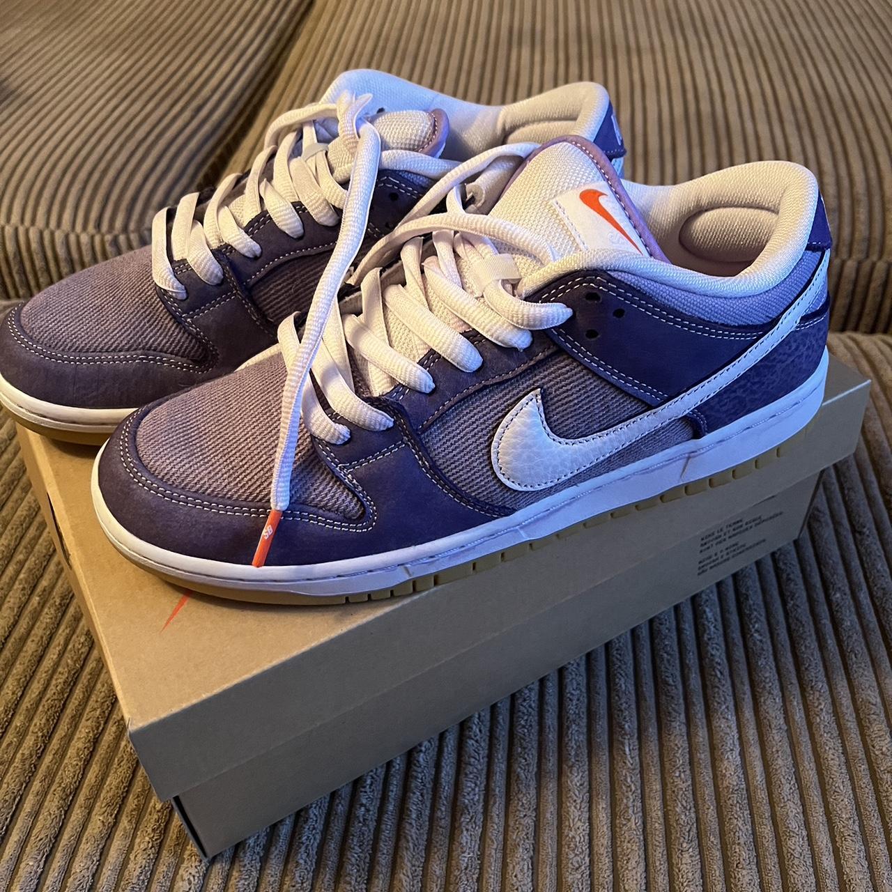 Nike Dunk Low Pro ISO purple Size uk 8 Worn once... - Depop