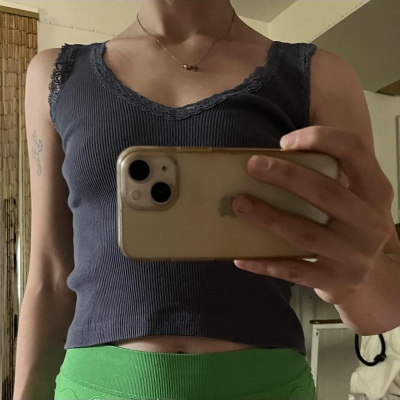 Brandy Melville Ronnie VNeck Lace... Depop