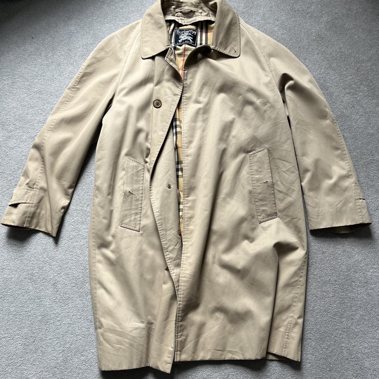 Vintage Burberry Mac Coat Men’s Size Small - Trench... - Depop