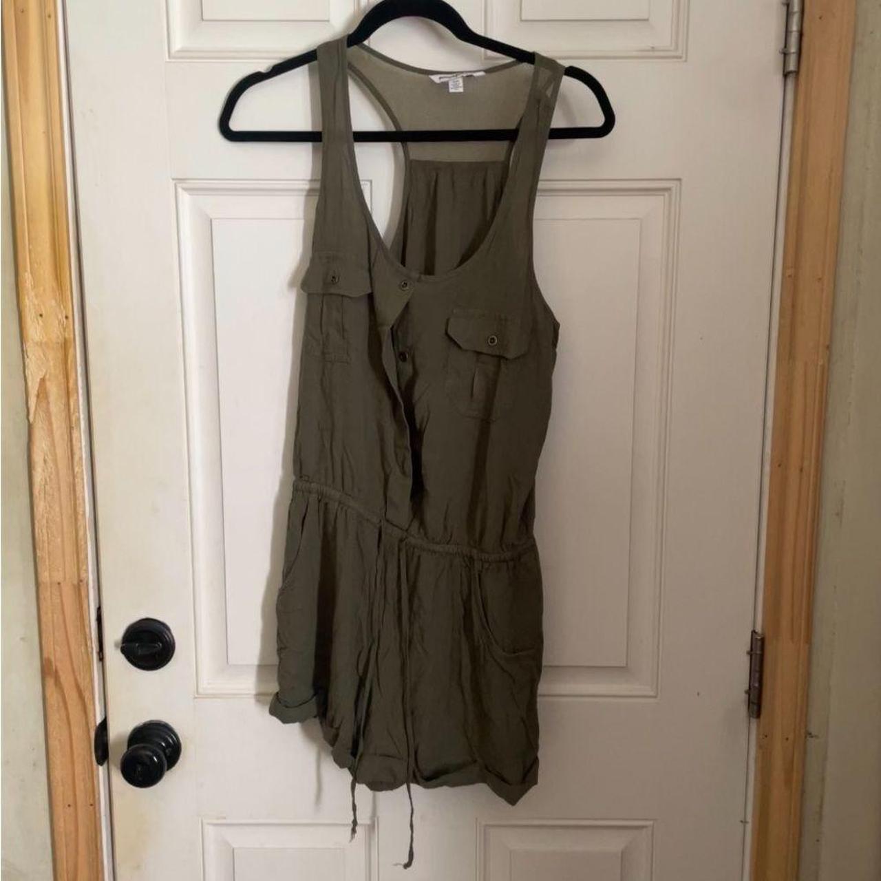 American Eagle army green romper Size medium Super. Depop