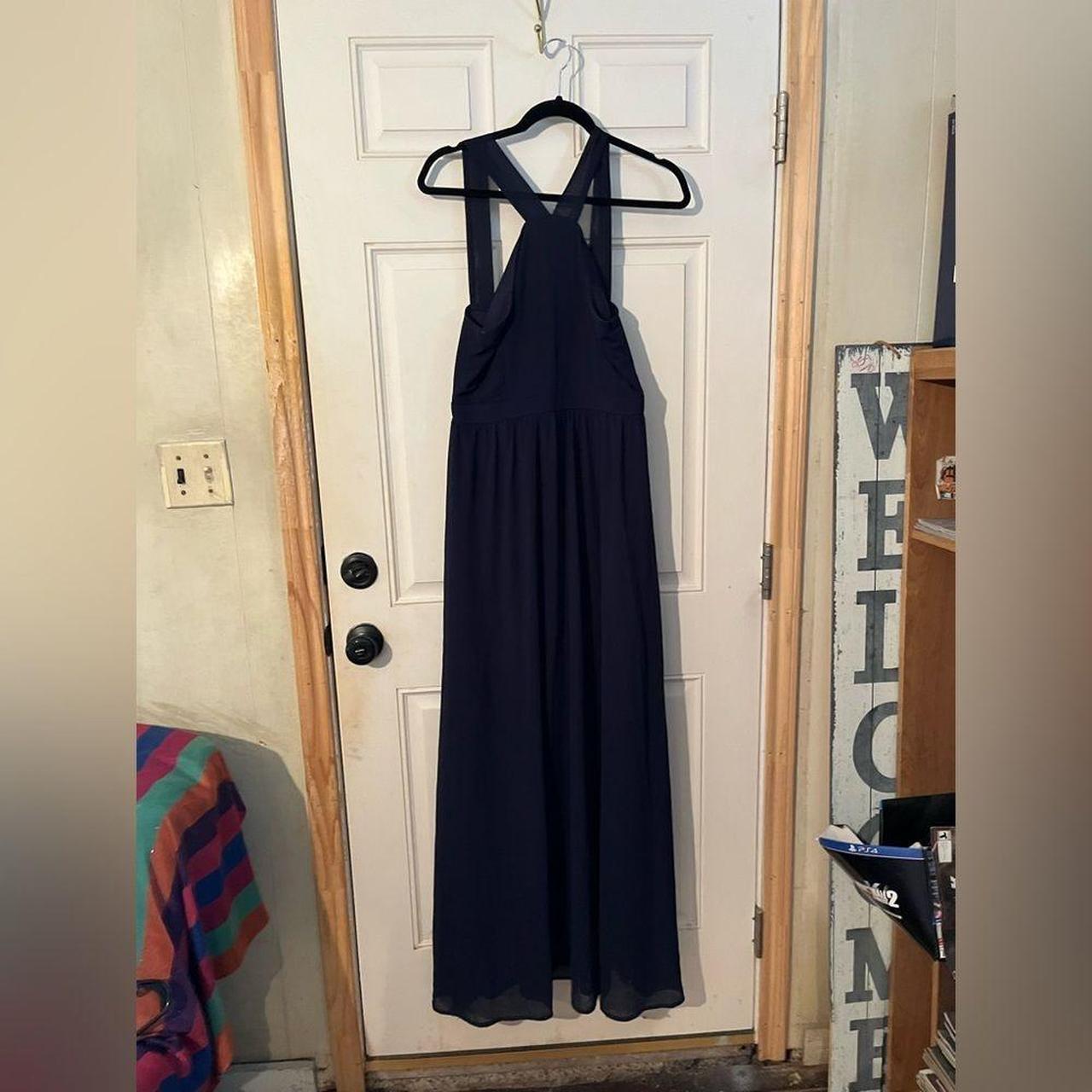 Air of romance 2024 navy blue maxi dress