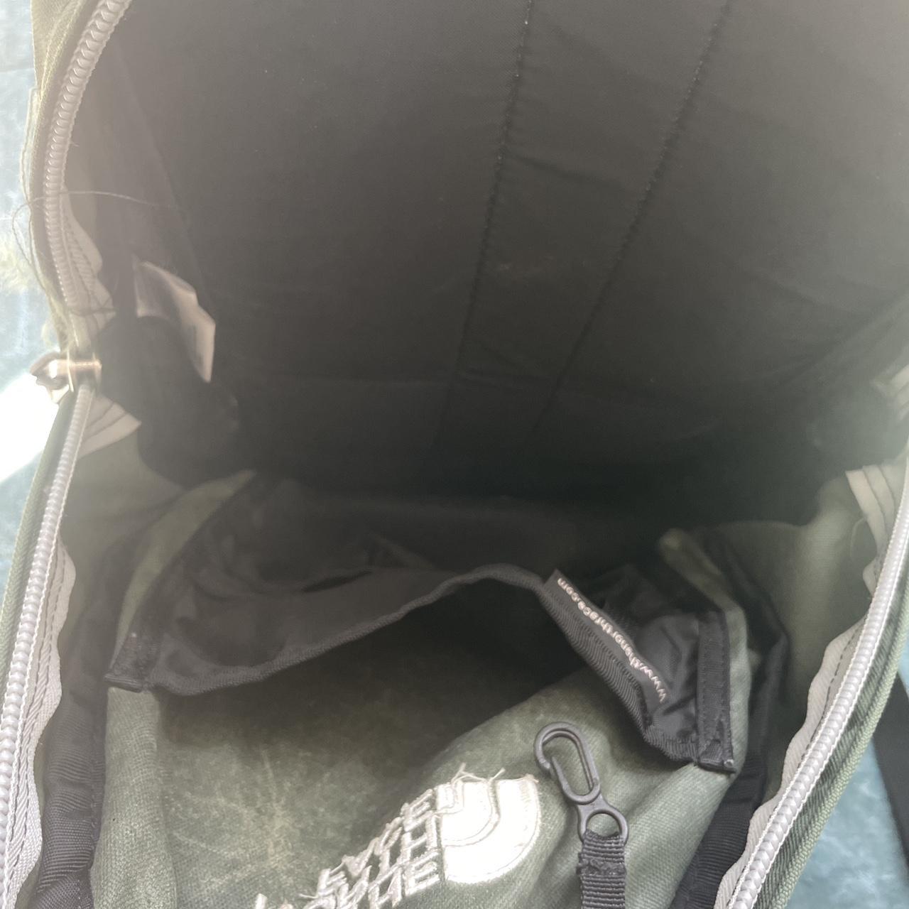 green north face panic backpack little bit of... - Depop