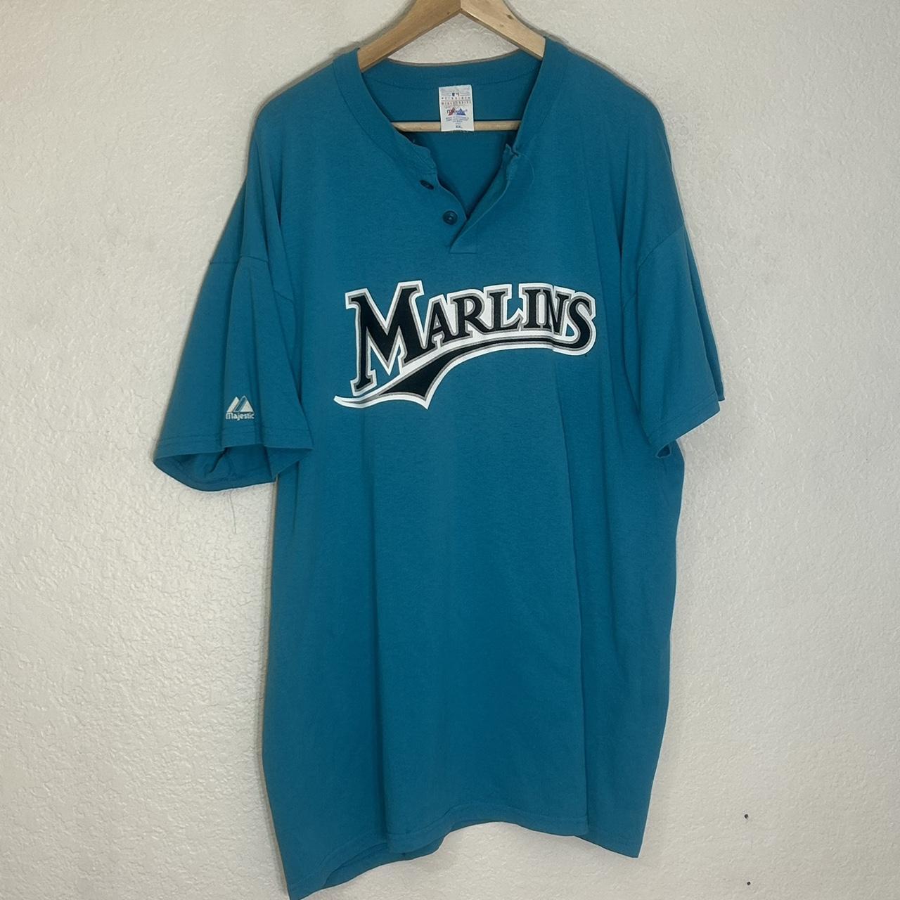 Majestic, Shirts, Vintage Florida Marlins Jersey