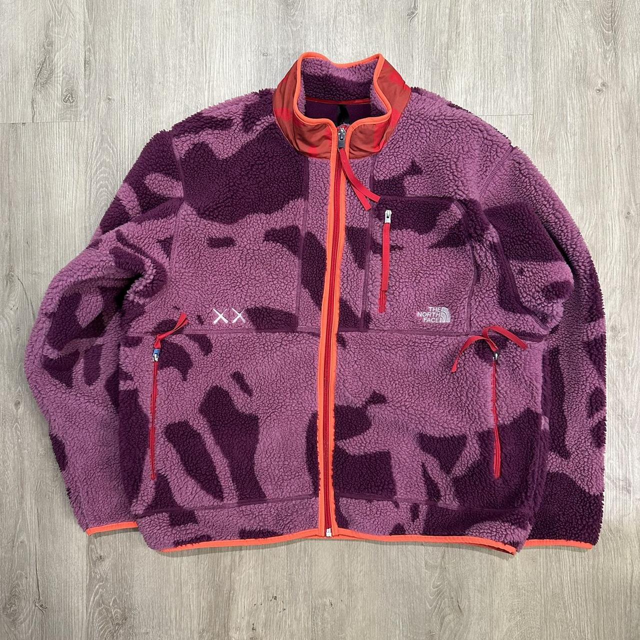 Kaws x The North Face Free Ride Fleece Jacket - Depop