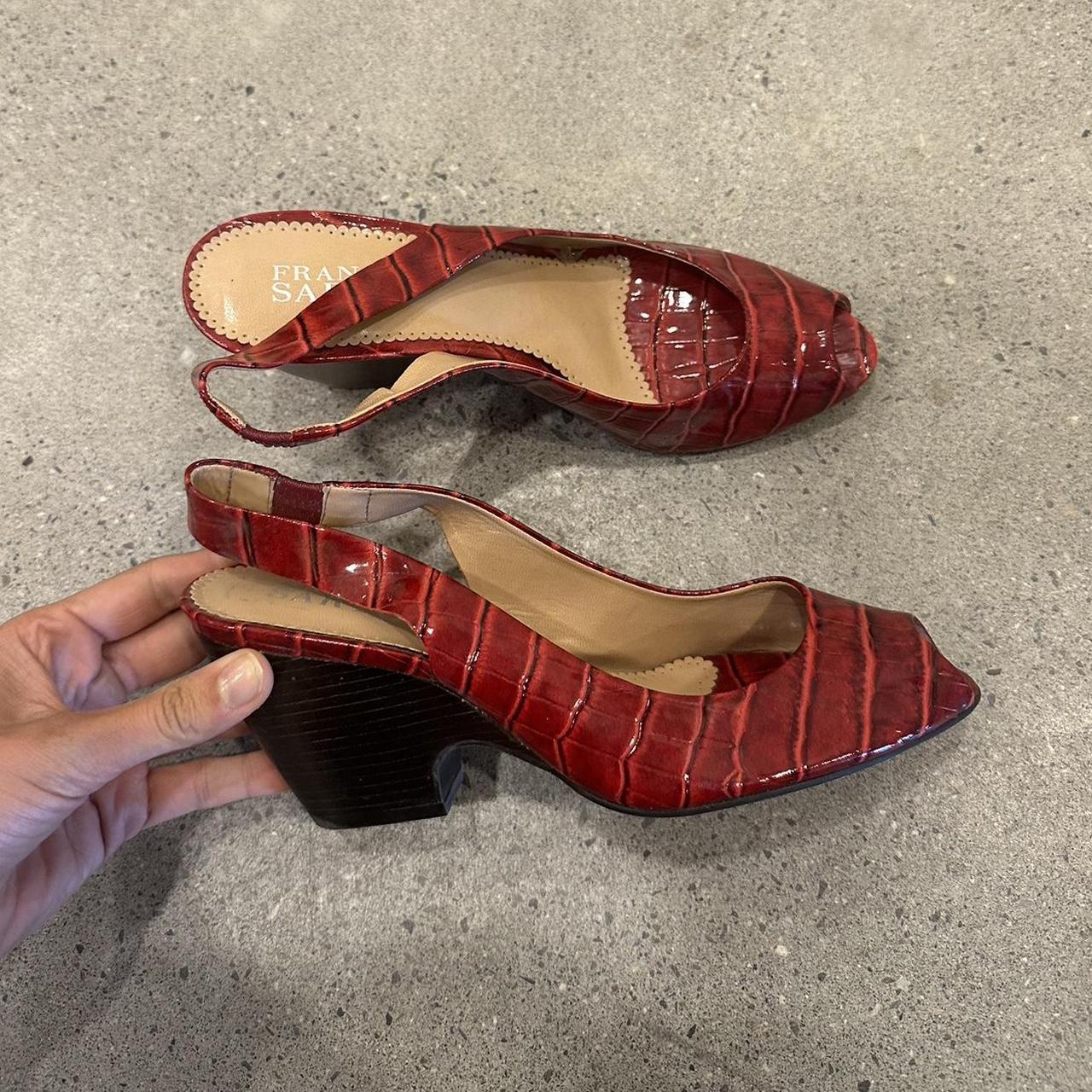 Red croc wedges online