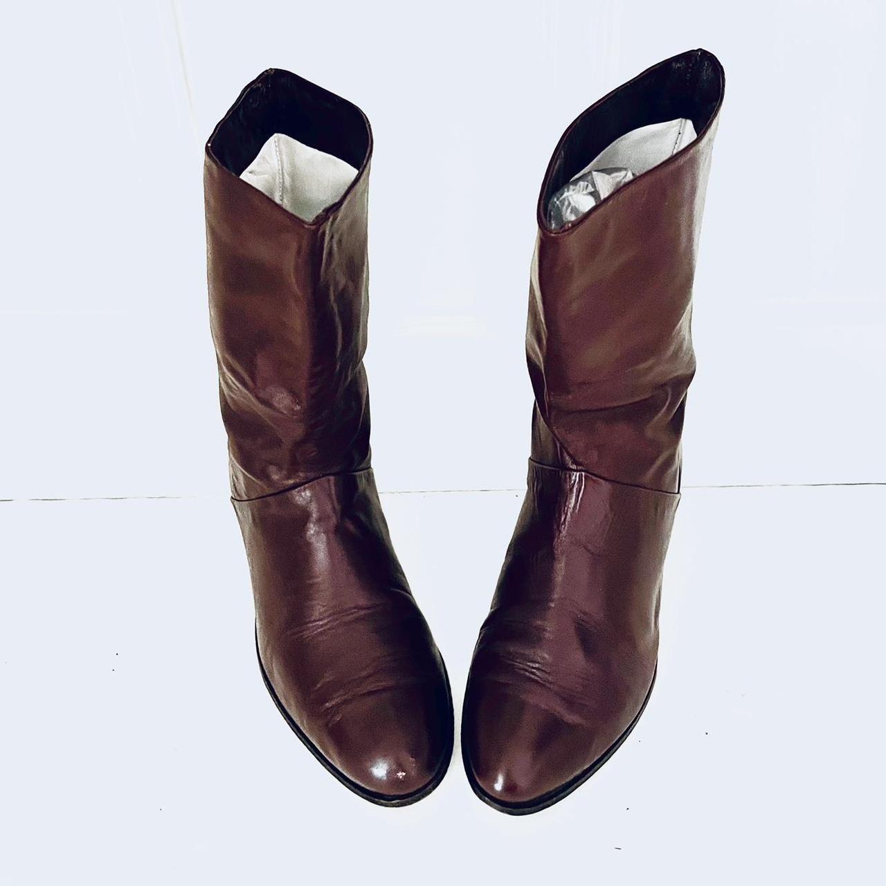 oxblood leather boots womens