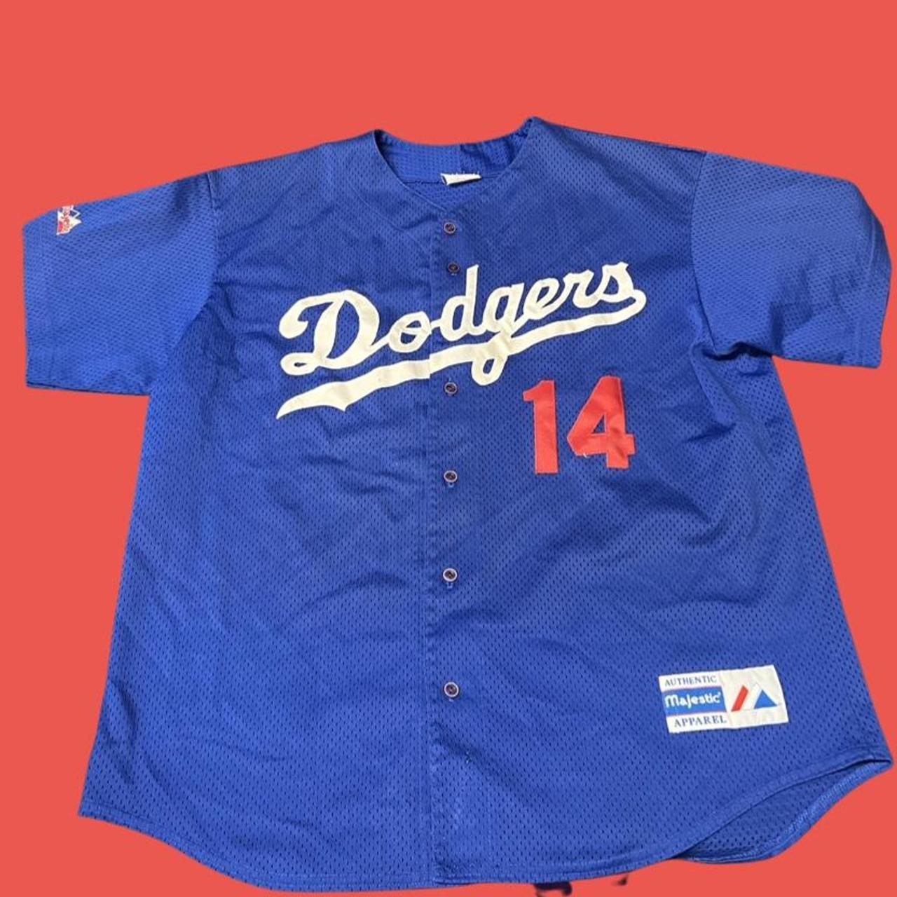 Vintage Russell Athletic Los Angeles Dodgers White - Depop