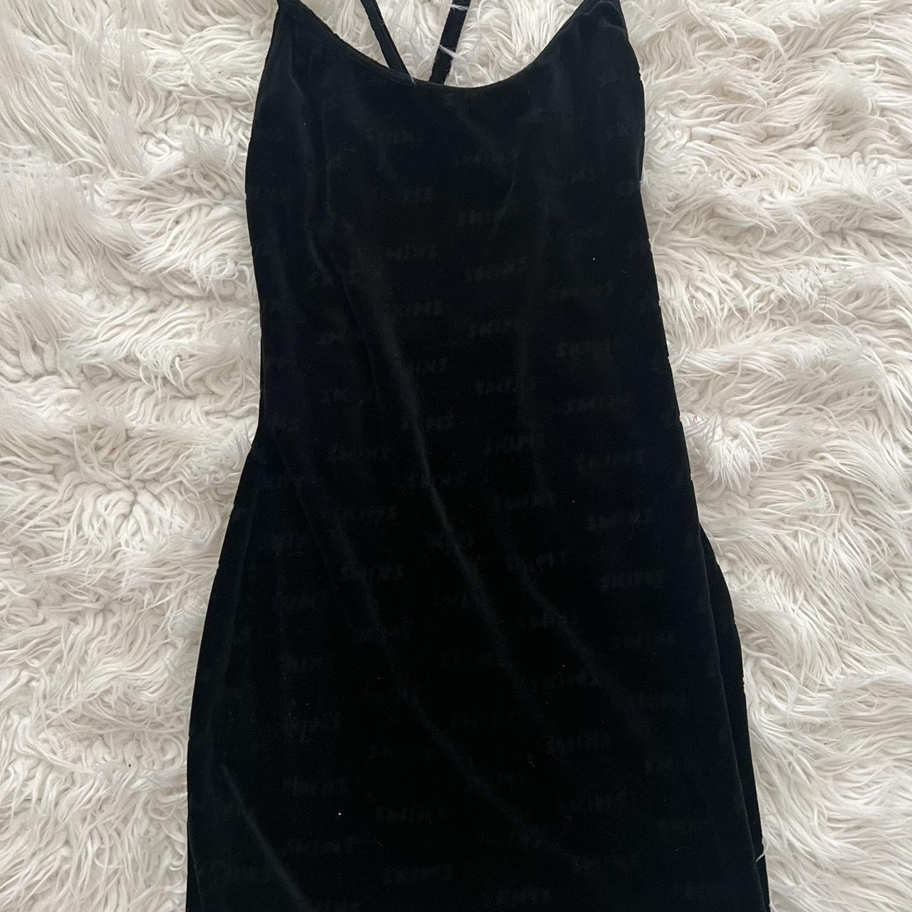 SKIMS Velvet Mini Dress #skims #dress #blackondepop... - Depop