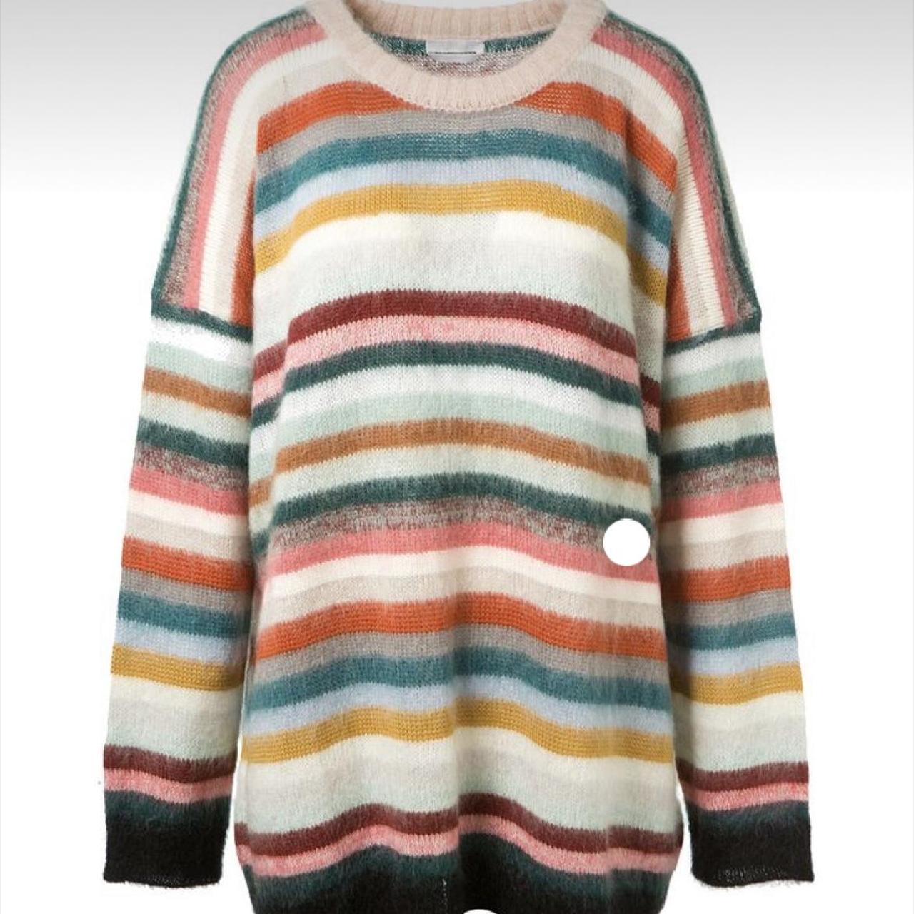 Chloe Stripe Mohair Sweater Chloe Striped Sweater Mohair And - Main Image