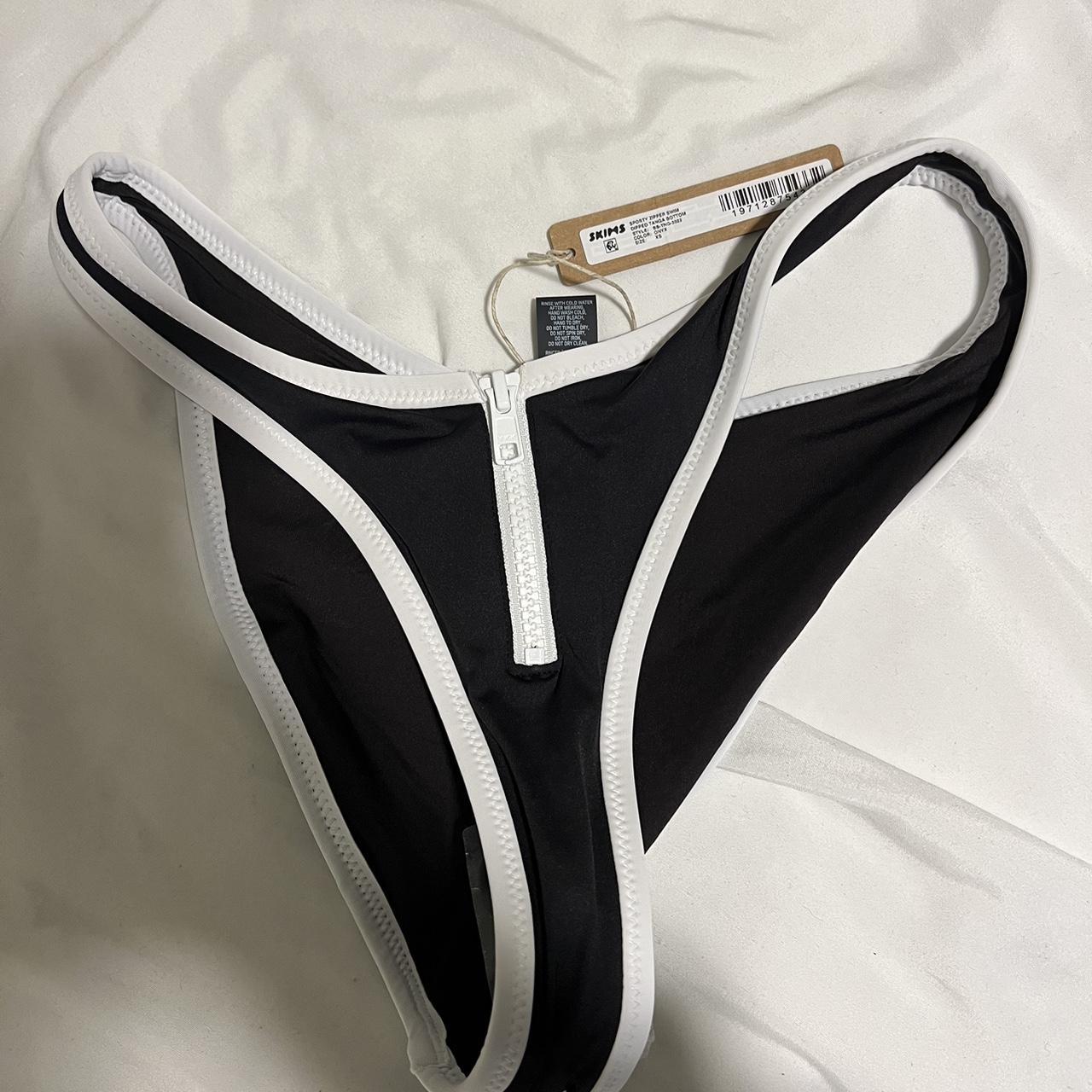 SKIMS Zip Up Swim Dipped Bikini Bottoms FREE... - Depop