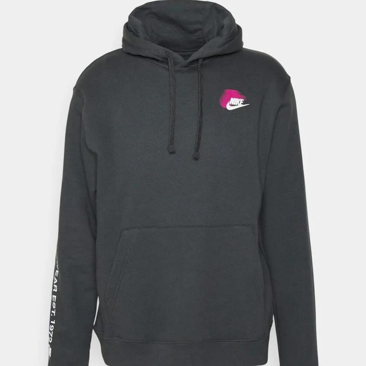 Pink and black nike hoodie online