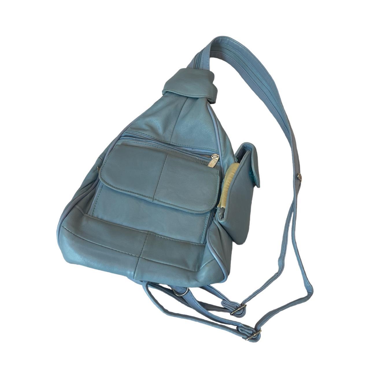 Blue Crossbody Bag/ Mini Backpack The prettiest... Depop