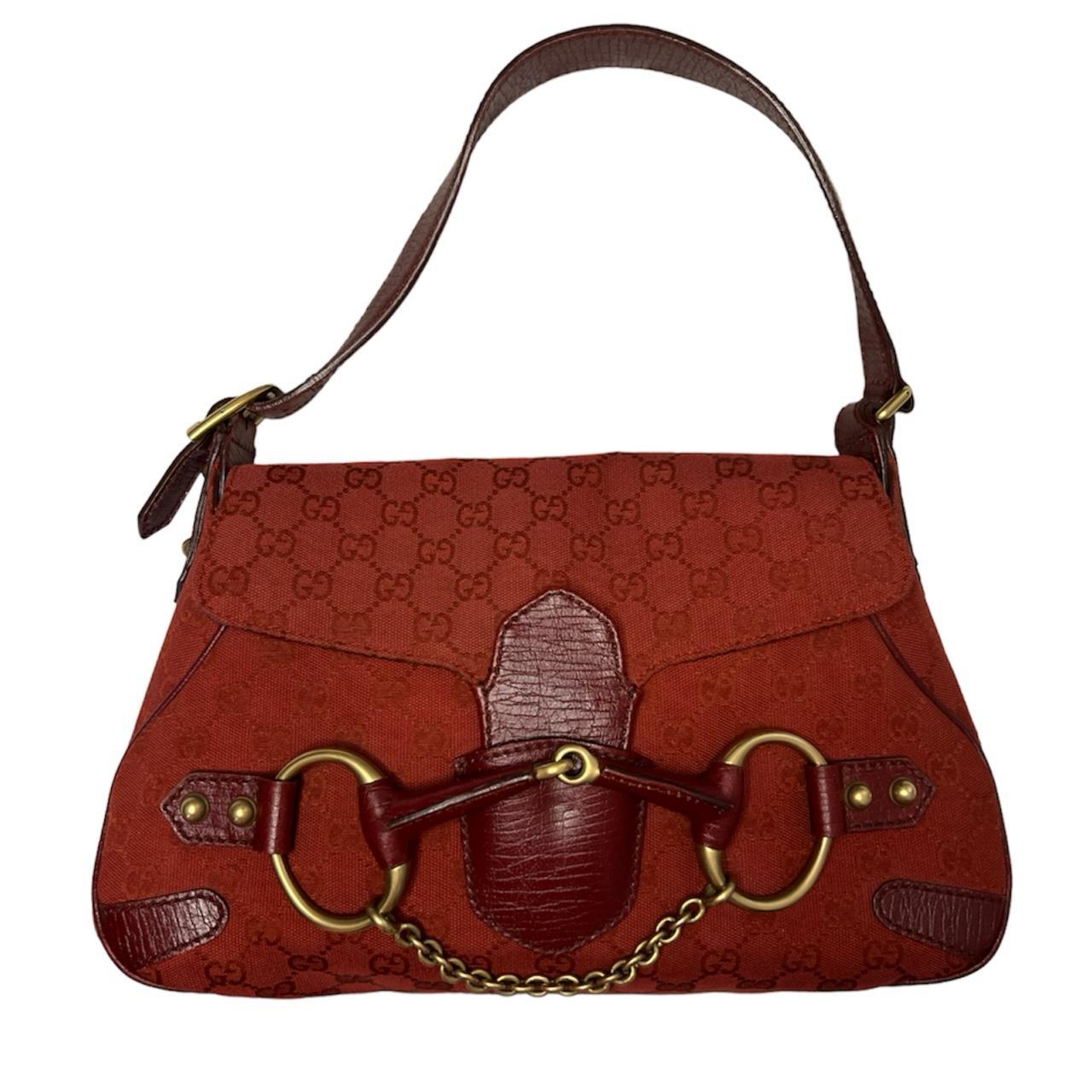 Gucci Women's Red and Gold Bag (4)