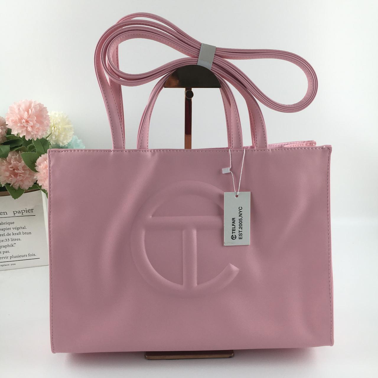 telfar medium shopper bubblegum