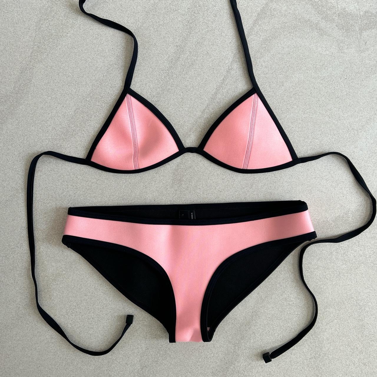 Triangl Swimwear Peach Neoprene Bikini Authentic Depop 3335