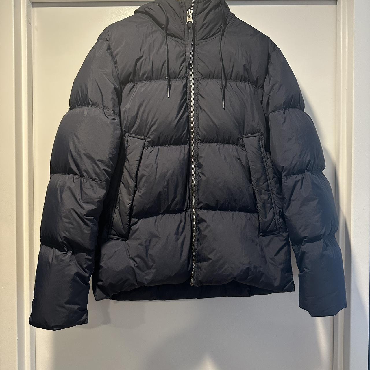 Arket Men's Puffer Jacket Navy/Black L – Arket blue down