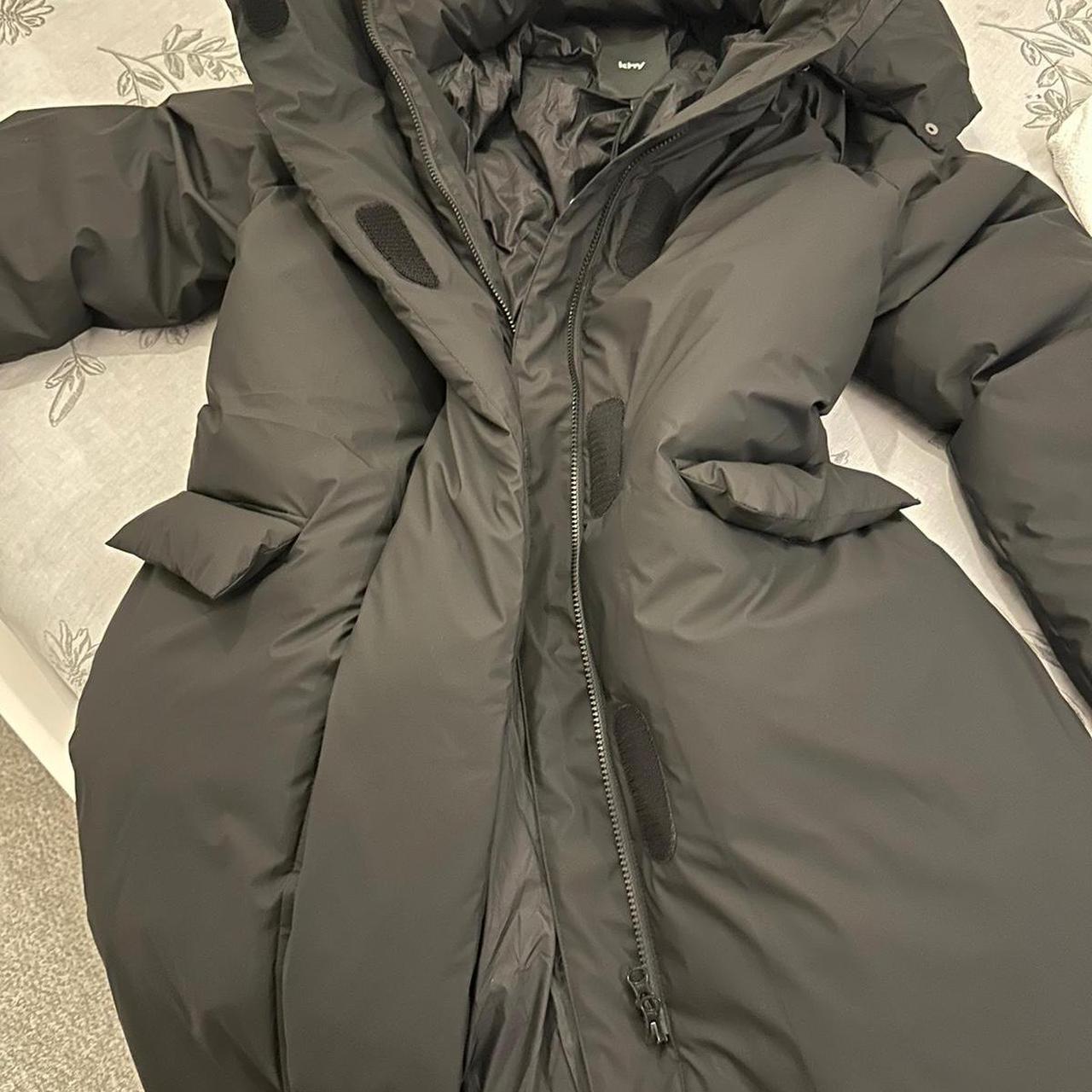 KHY Black Long Puffer coat £450. Open to offers. Size S - Depop