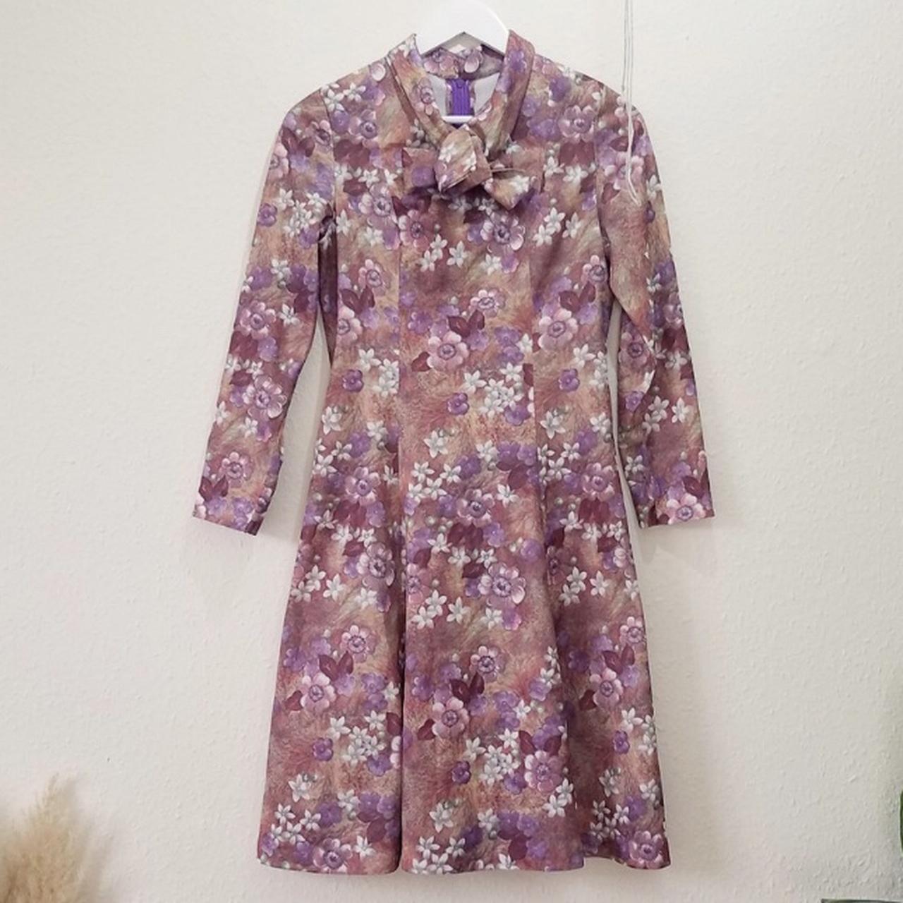 Women's Purple and Brown Dress | Depop