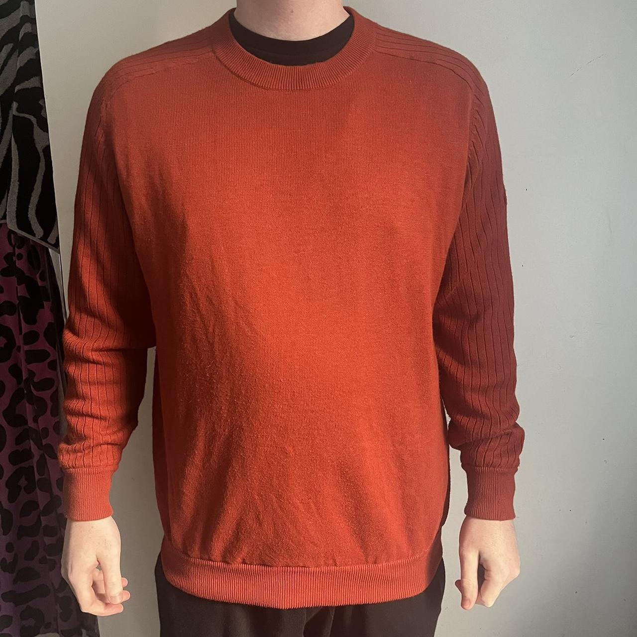 Orange store golf jumper