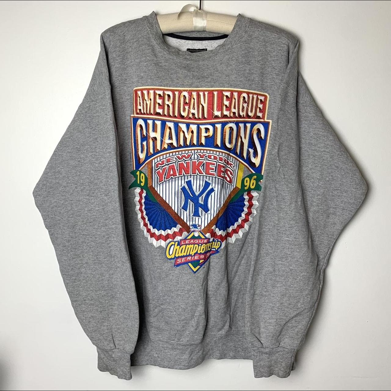 vintage Yankees World Series champions sweatshirt - Depop