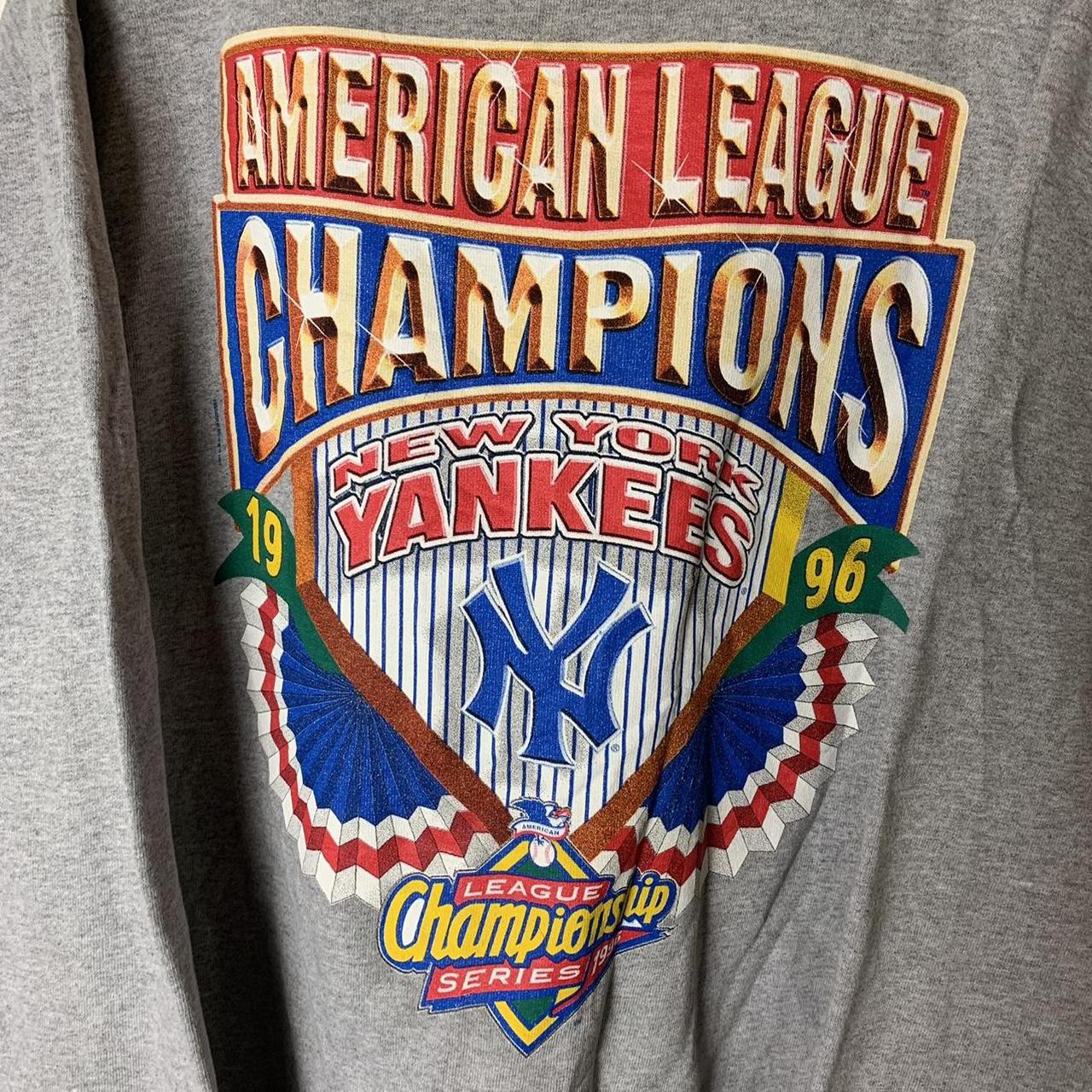 vintage 1996 yankees gray championship - Depop