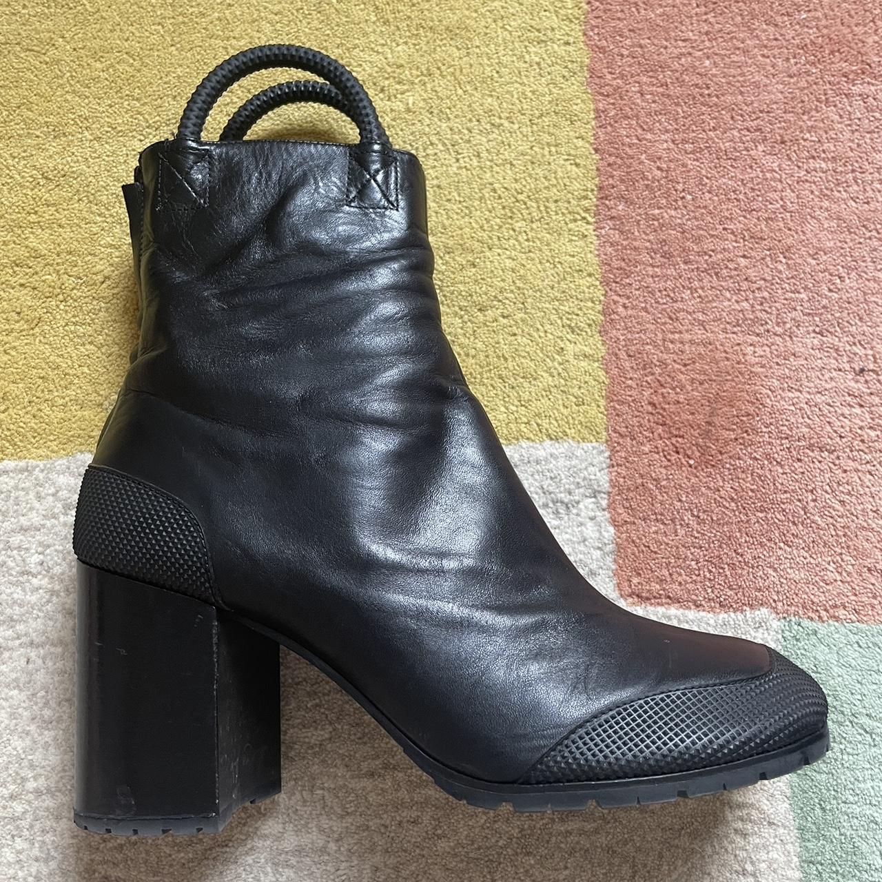 RANDOM IDENTITIES WORKER BOOTS 3.5 inch heel,... - Depop