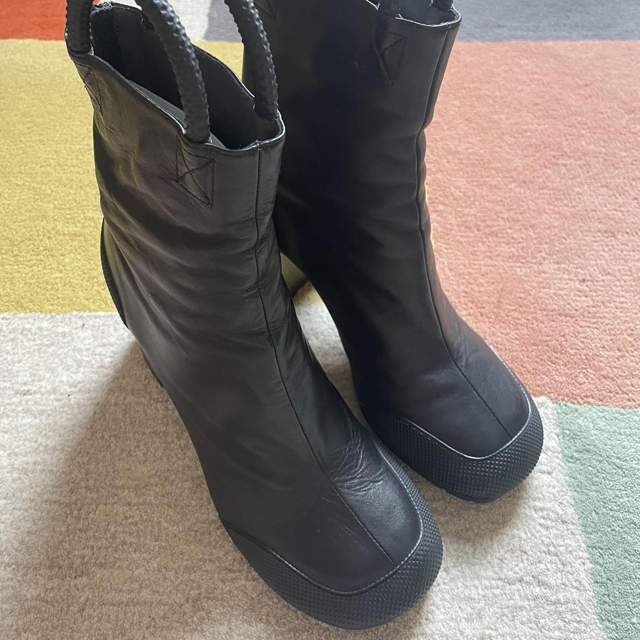 RANDOM IDENTITIES WORKER BOOTS, 3.5 inch heel,...