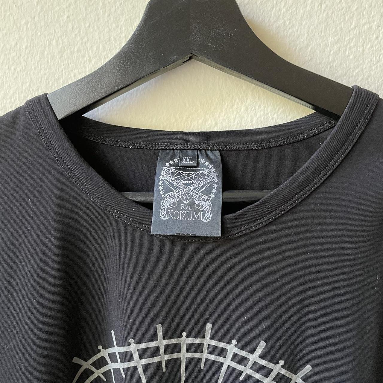 RYU KOIZUMI Black Crystal Wolf & Skull T-Shirt | Depop