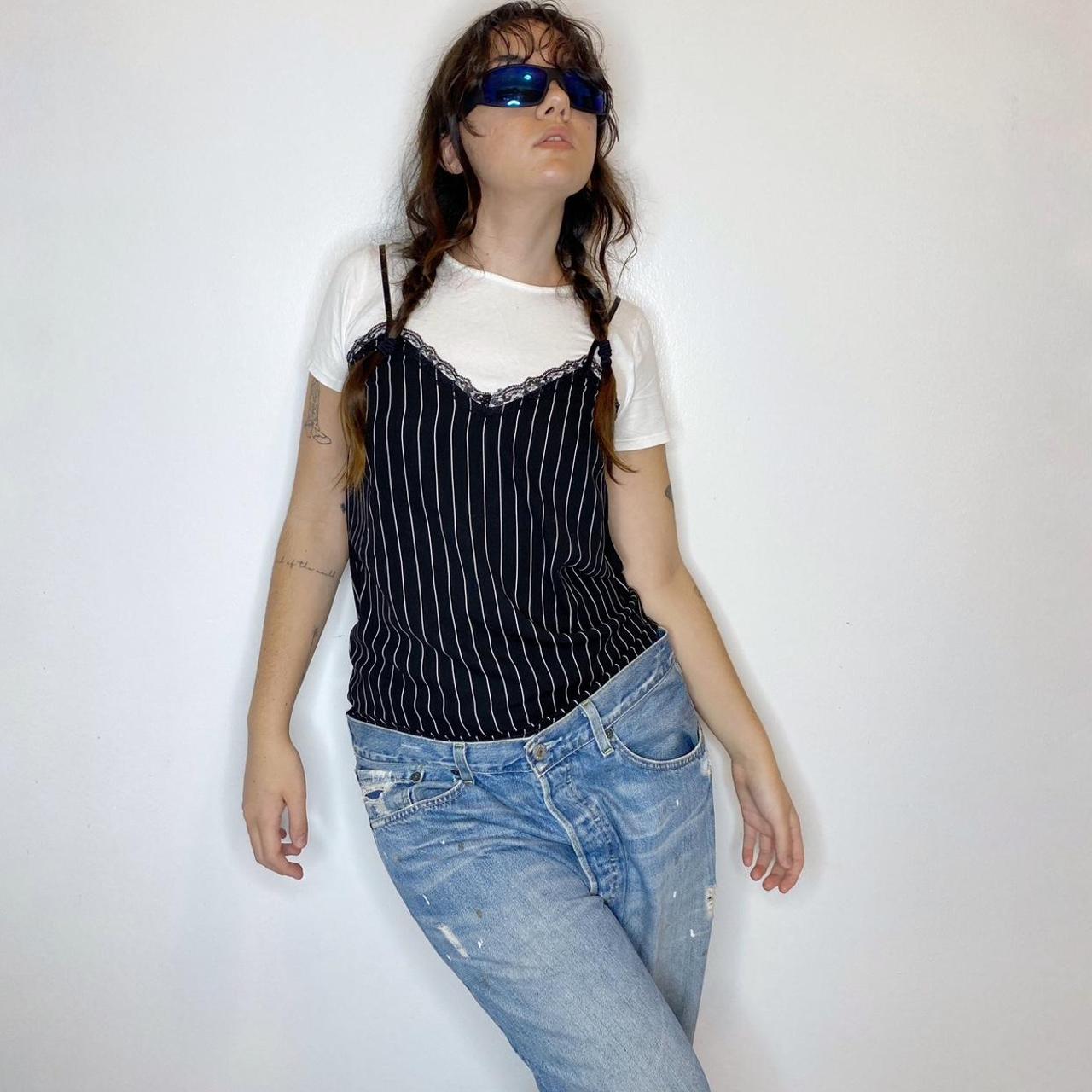 Morgan Women's Black and White Shirt